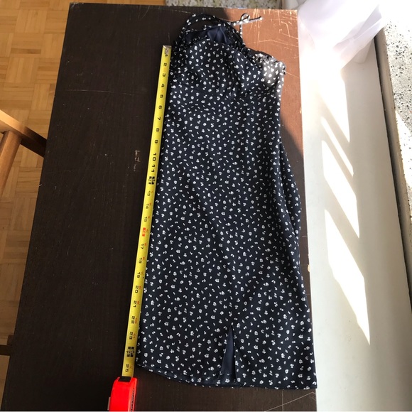 Oak + Fort navy and white print dress size large - Picture 14 of 15